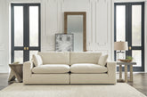 Bay Furniture Gallery - Ashley Furniture - Elyza Sectional - RAF 10-Piece Sectional / Linen - 10006S8