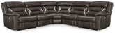 Bay Furniture Gallery - Ashley Furniture - Kincord Sectional - 5-Piece Power Reclining Sectional / Midnight - 13104S6