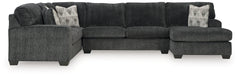 Bay Furniture Gallery - Ashley Furniture - Hollyview Sectional - LAF 3-Piece Sectional with Chaise / Shadow - 15205S1