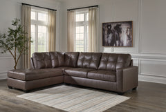 Bay Furniture Gallery - Ashley Furniture - Barlin Mills Sectional - LAF 2-Piece Sectional with Chaise / Umber - 17003S2
