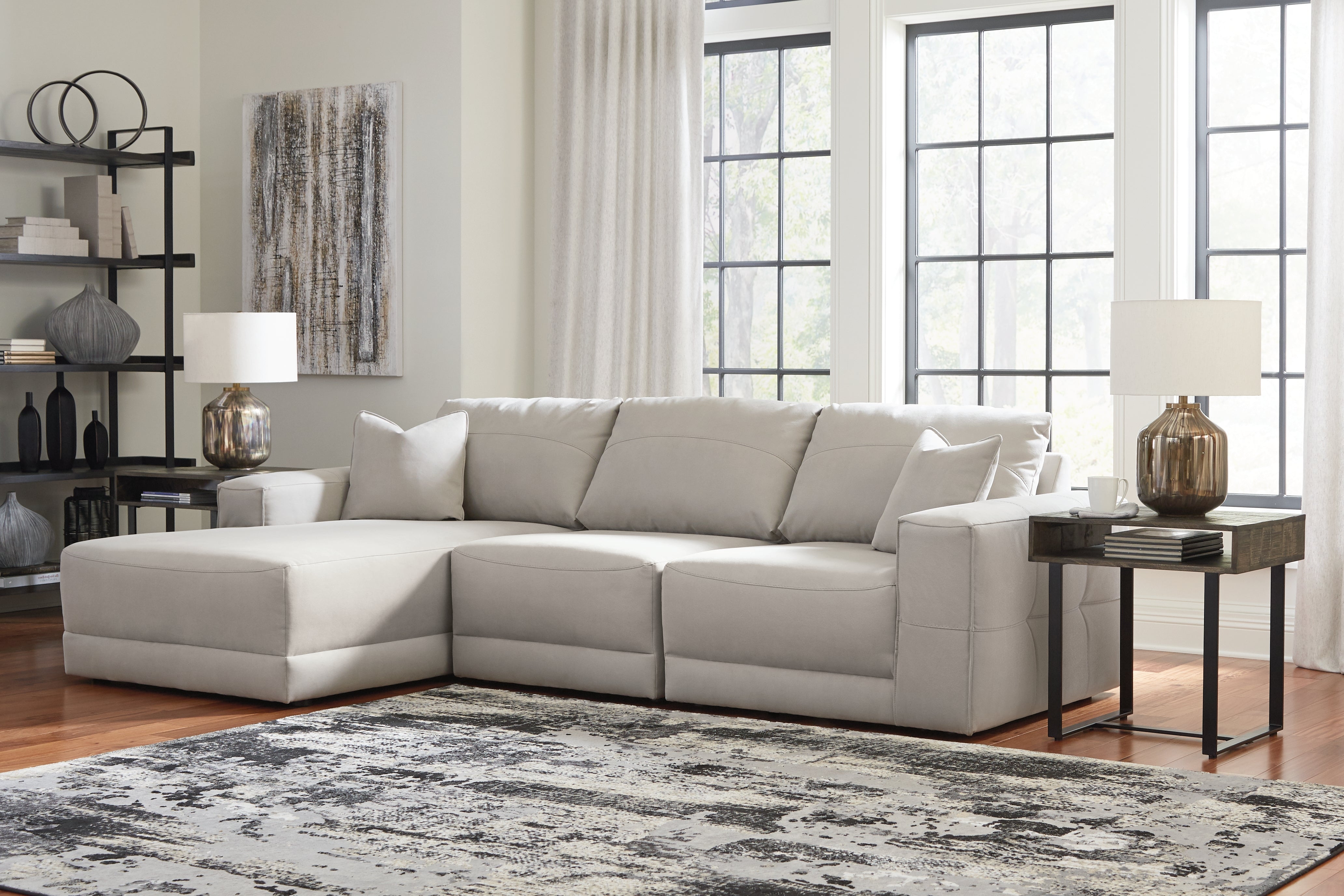 Bay Furniture Gallery - Ashley Furniture - Next-Gen Gaucho Sectional - RAF 2-Piece Sectional Loveseat / Gray - 18304S3