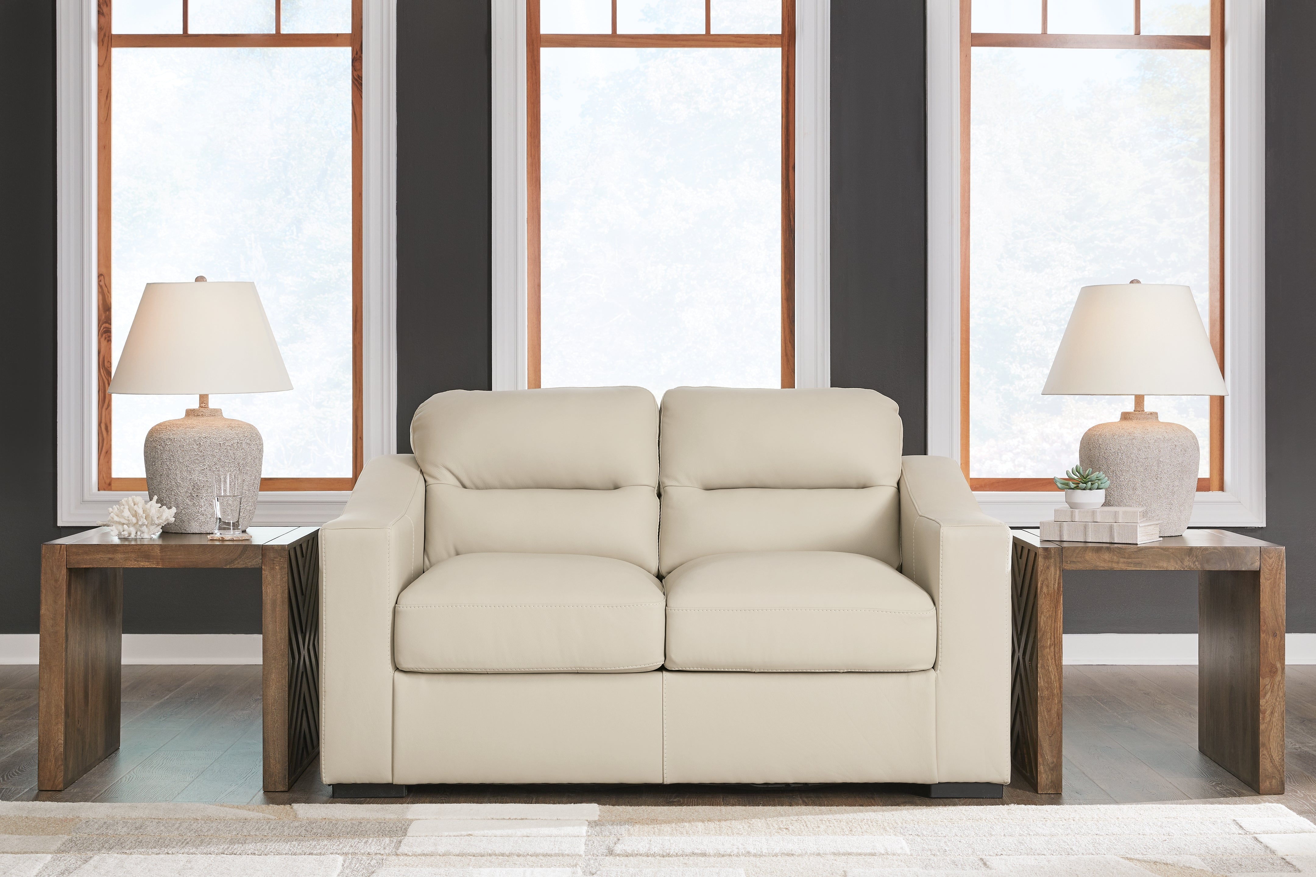 Bay Furniture Gallery - Ashley Furniture - Treasure Trove Living Room - Loveseat / Almond - 1930435