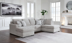 Bay Furniture Gallery - Ashley Furniture - Gabyleigh Sectional - LAF 2-Piece Sectional with Chaise / Nickel - 20904S1
