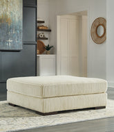 Bay Furniture Gallery - Ashley Furniture - Lindyn Living Room - Oversized Accent Ottoman / Ivory - 2110408