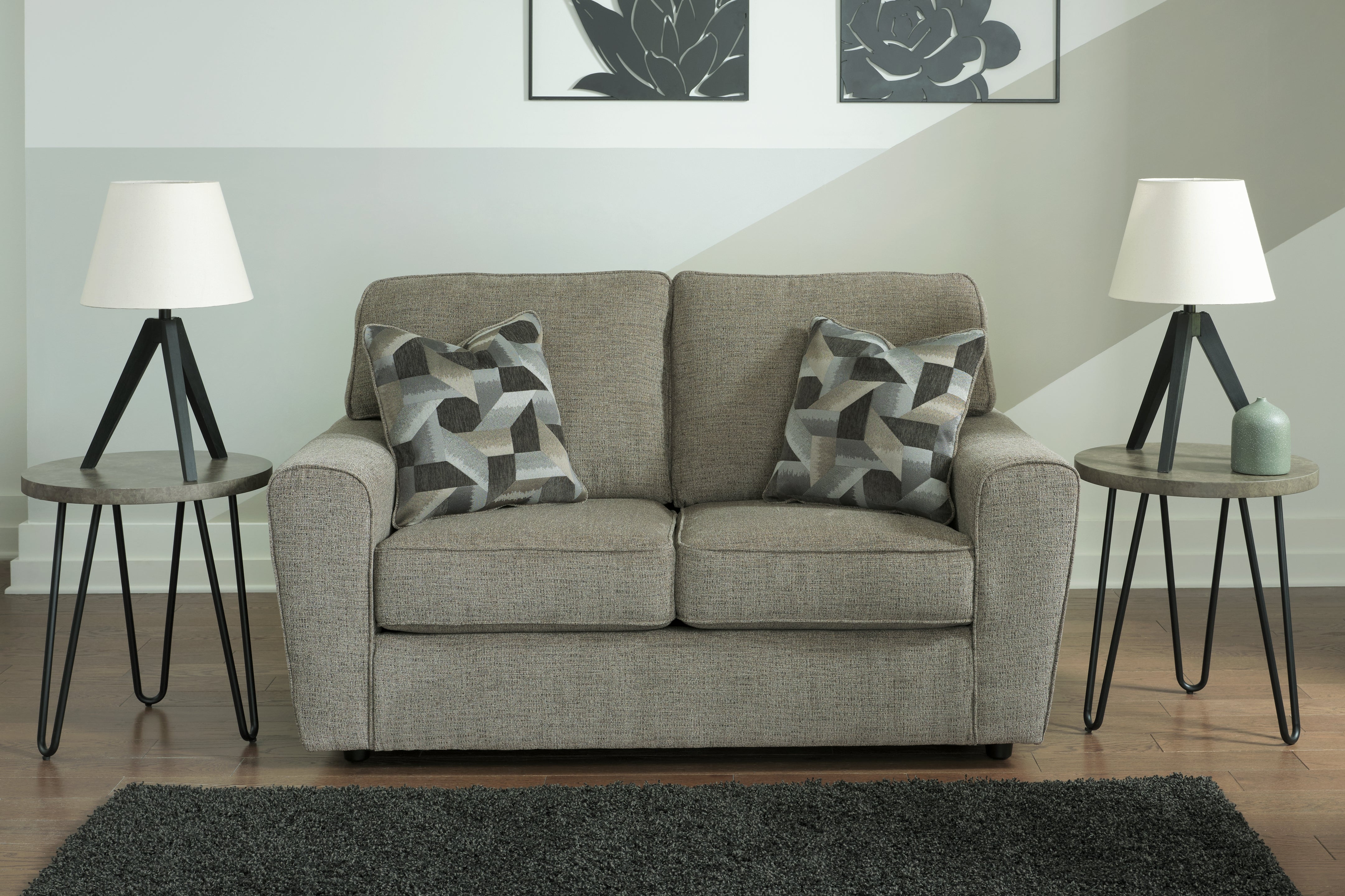 Bay Furniture Gallery - Ashley Furniture - Cascilla Living Room - Sofa / Pewter - 2680538