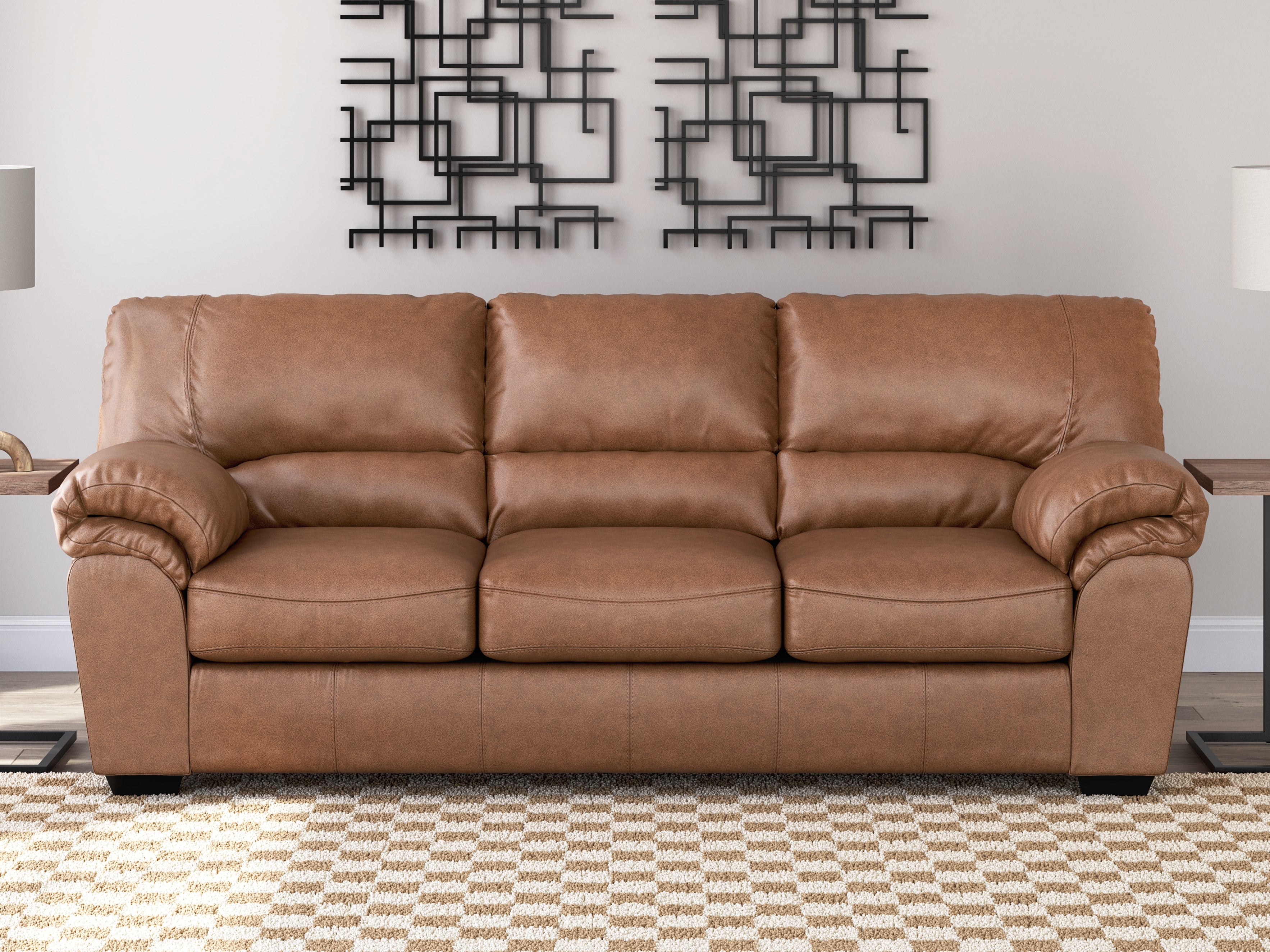 Bay Furniture Gallery - Ashley Furniture - WillowBend Living Room - Loveseat / Umber - PC2770535