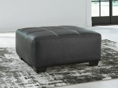 Bay Furniture Gallery - Ashley Furniture - Brixley Pier Living Room - Oversized Accent Ottoman / Graphite - 2990608