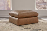 Bay Furniture Gallery - Ashley Furniture - Emilia Living Room - Oversized Accent Ottoman / Caramel - 3090108