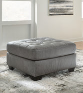 Bay Furniture Gallery - Ashley Furniture - Clairette Court Living Room - Oversized Accent Ottoman / Alloy - 3150308