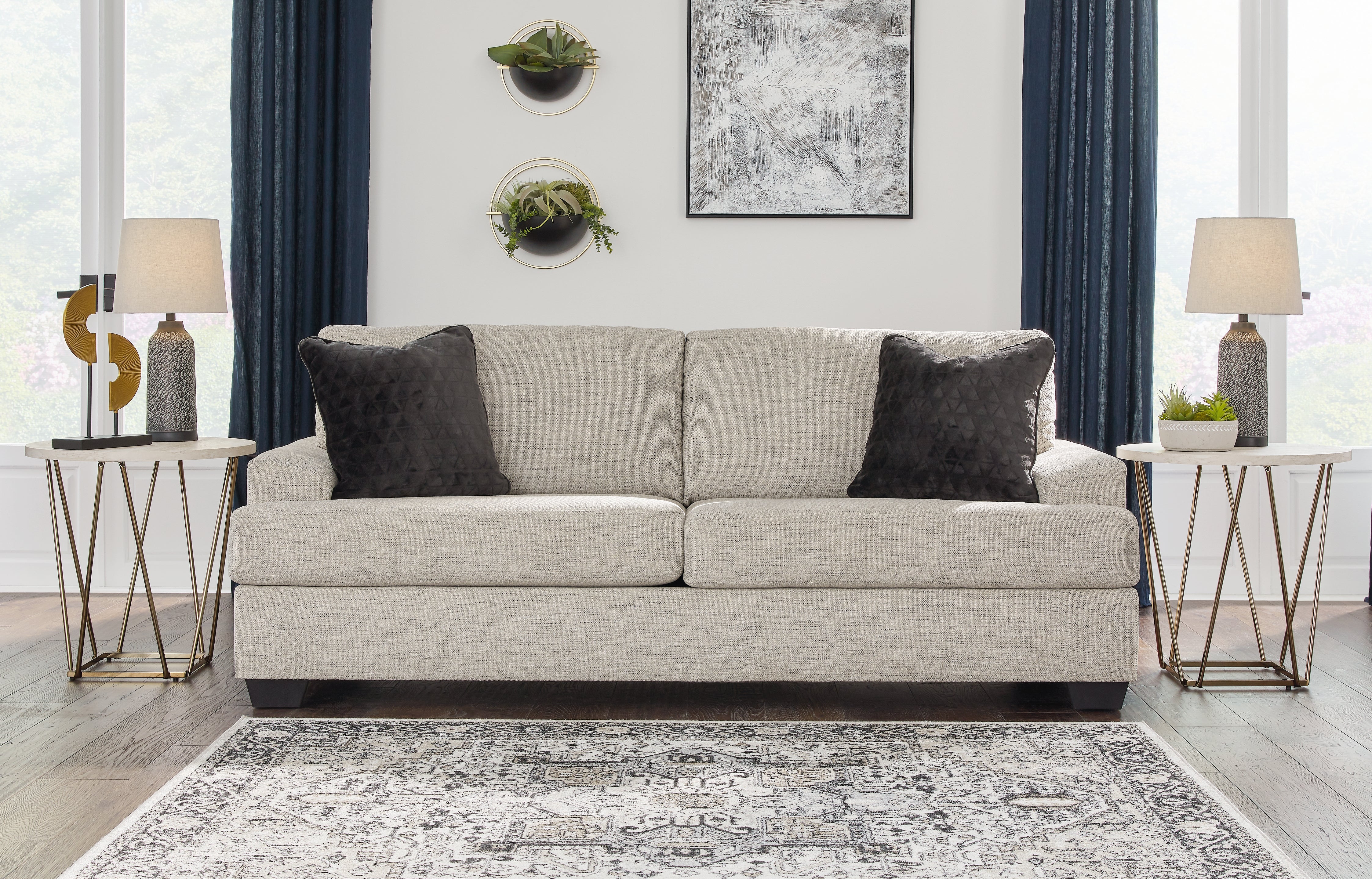 Bay Furniture Gallery - Ashley Furniture - Vayda Living Room - Sofa / Pebble - 3310438