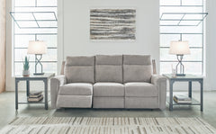 Bay Furniture Gallery - Ashley Furniture - Barnsana Living Room - Power Rocker Recliner / Gravel - 3320298