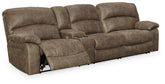 Bay Furniture Gallery - Ashley Furniture - Segburg Sectional - 2-Piece Power Reclining Sectional Sofa / Driftwood - 34303S1