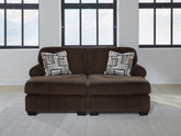 Bay Furniture Gallery - Ashley Furniture - Kimlee Sectional - RAF 2-Piece Super Chaise / Chocolate - PC35603S4