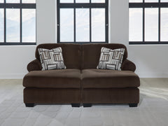 Bay Furniture Gallery - Ashley Furniture - Kimlee Sectional - RAF 2-Piece Super Chaise / Chocolate - PC35603S4