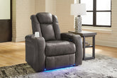 Bay Furniture Gallery - Ashley Furniture - Fyne-Dyme Living Room - PWR Recliner/ADJ Headrest / Sapphire - 3660313