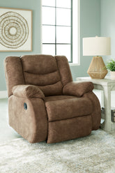 Bay Furniture Gallery - Ashley Furniture - Partymate Living Room - Rocker Recliner / Brindle - 3690225