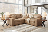 Bay Furniture Gallery - Ashley Furniture - Bandon Sectional - RAF 4-Piece Sectional / Toffee - 38006S6
