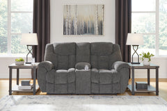 Bay Furniture Gallery - Ashley Furniture - Foreside Living Room - Rocker Recliner / Charcoal - 3810425