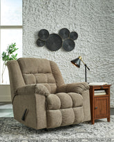 Bay Furniture Gallery - Ashley Furniture - Kegler Living Room - Rocker Recliner / Putty - 4450425