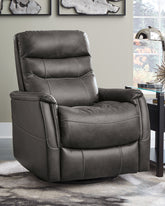Bay Furniture Gallery - Ashley Furniture - Riptyme Living Room - Swivel Glider Recliner / Quarry - 4640261