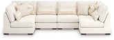 Bay Furniture Gallery - Ashley Furniture - Donelson Creek Sectional - 5-Piece Sectional / Vanilla - 48002S1