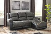 Bay Furniture Gallery - Ashley Furniture - Nantahala Sectional - 3-Piece Reclining Sectional with Chaise / Slate - 50301S9
