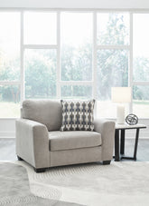 Bay Furniture Gallery - Ashley Furniture - Avenal Park Living Room - Ottoman / Flannel - 5080514