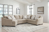 Bay Furniture Gallery - Ashley Furniture - Brogan Bay Sectional - 3-Piece Sectional with Cuddler / Cork - 52705S2