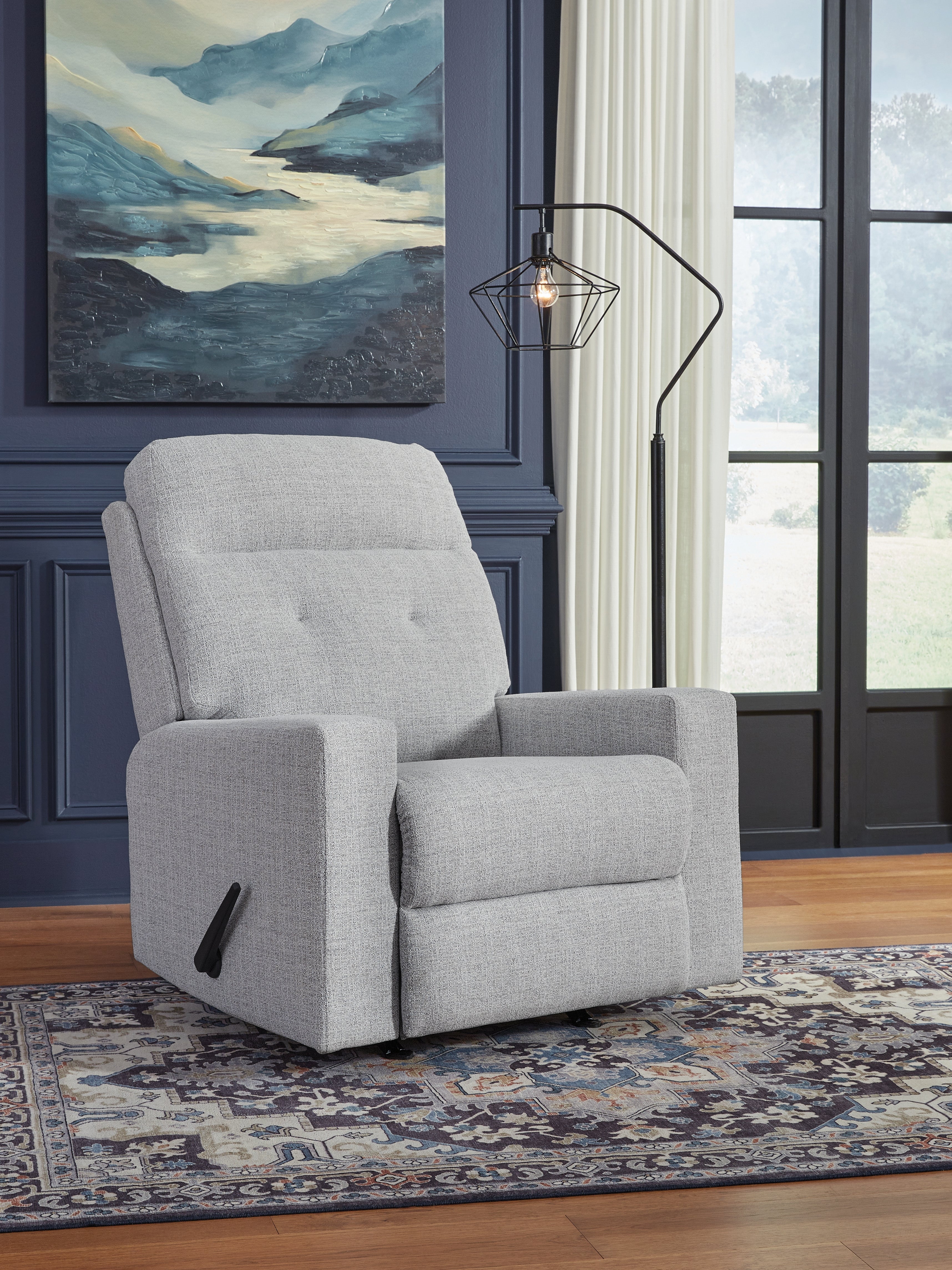 Bay Furniture Gallery - Ashley Furniture - Skillins Living Room - Rocker Recliner / Stone - PC5320425