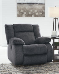 Bay Furniture Gallery - Ashley Furniture - Burkner Living Room - Power Rocker Recliner / Marine - 5380498