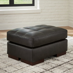 Bay Furniture Gallery - Ashley Furniture - Luigi Living Room - Ottoman / Thunder - 5650614