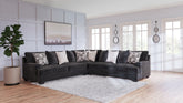 Bay Furniture Gallery - Ashley Furniture - Lavernett Sectional - LAF 3-Piece Sectional / Charcoal - 59603S1