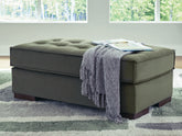 Bay Furniture Gallery - Ashley Furniture - Caspian-Town Living Room - Oversized Accent Ottoman / Olive - PC6170208