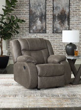 Bay Furniture Gallery - Ashley Furniture - First Base Living Room - Reclining Sofa / Gunmetal - 6880488