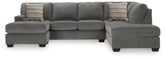 Bay Furniture Gallery - Ashley Furniture - Riverfield Sectional - 2-Piece Sectional with Chaise / Iron - 70097S1
