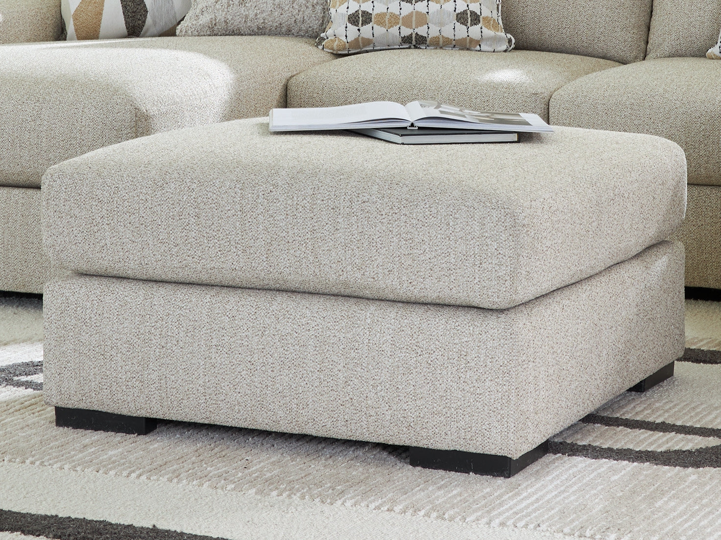 Bay Furniture Gallery - Ashley Furniture - Laurelgrove Living Room - Oversized Accent Ottoman / Pebble - 7510508