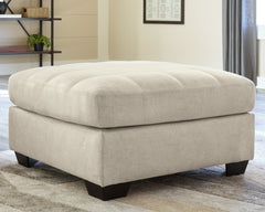 Bay Furniture Gallery - Ashley Furniture - Falkirk Living Room - Oversized Accent Ottoman / Parchment - 8080608