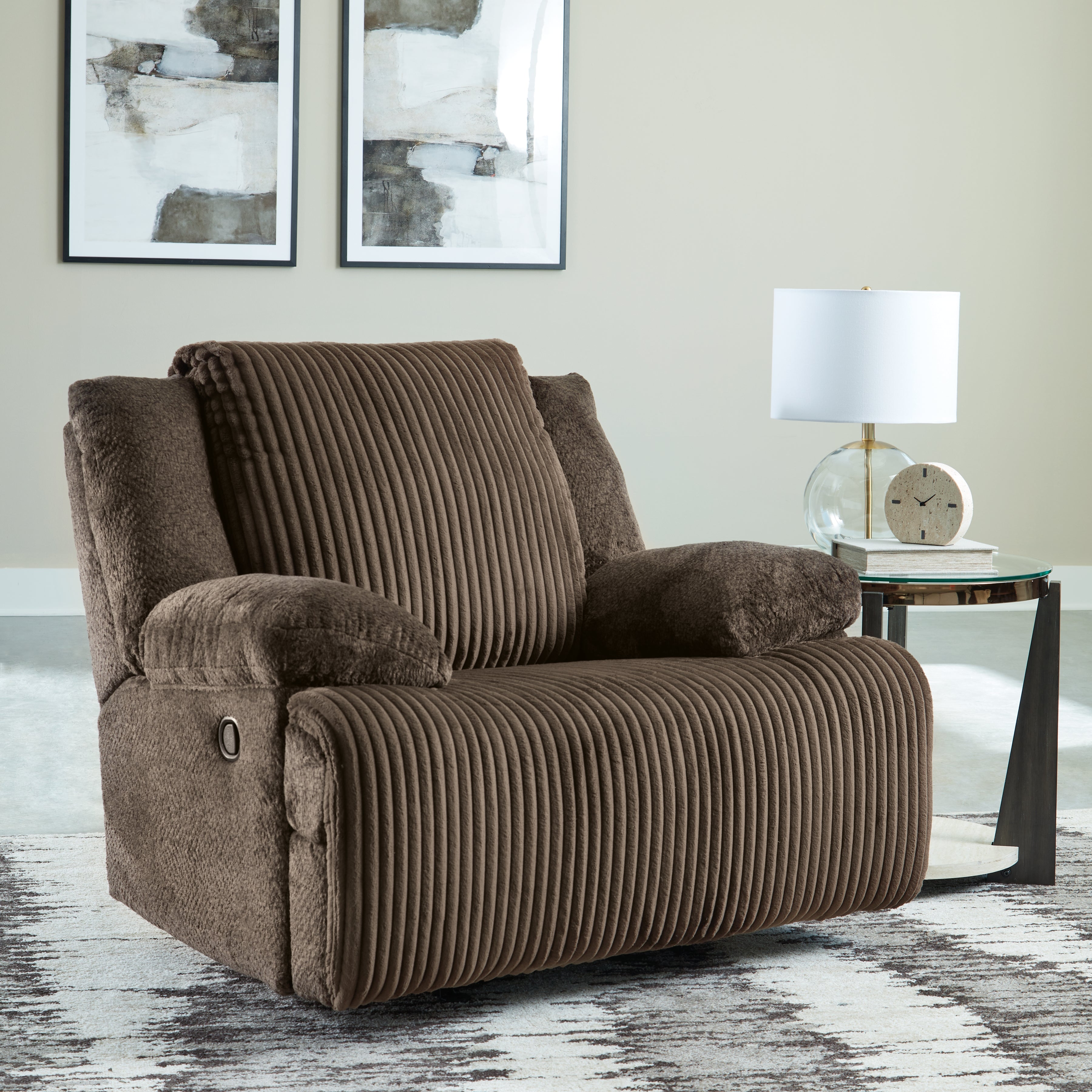 Bay Furniture Gallery - Ashley Furniture - Top Tier Living Room - Rocker Recliner / Chocolate - 9270525