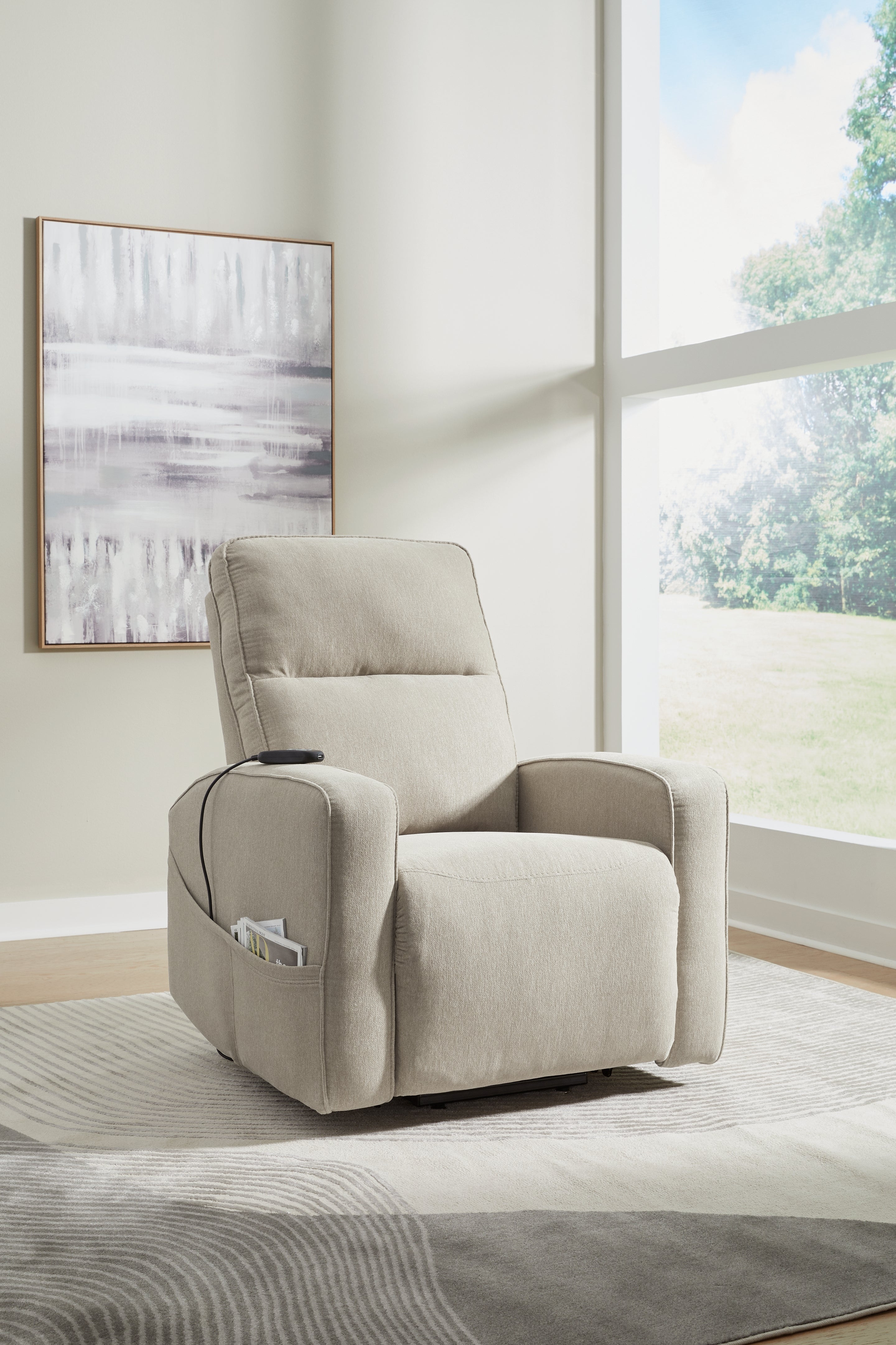 Bay Furniture Gallery - Ashley Furniture - Starganza Living Room - Power Lift Recliner / Gray - 9370412