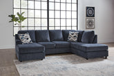 Bay Furniture Gallery - Ashley Furniture - Albar Place Sectional - LAF 2-Piece Sectional / Cobalt - 95302S1