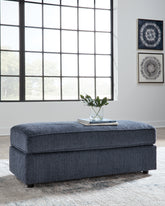 Bay Furniture Gallery - Ashley Furniture - Albar Place Living Room - Oversized Accent Ottoman / Cobalt - 9530208