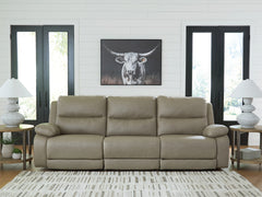 Bay Furniture Gallery - Ashley Furniture - Narwhal Place Sectional - 6-Piece Reclining Sectional with Storage Console / Pebble - PC99201S36