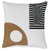 Bay Furniture Gallery - Ashley Furniture - Longsum Pillows - Pillow / Black/White/Honey - A1000927P