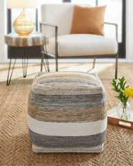Bay Furniture Gallery - Ashley Furniture - Josalind Pouf - Pouf / Multi - A1000935