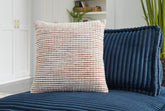 Bay Furniture Gallery - Ashley Furniture - Nashlin Pillows - Pillow / White/Rust - A1001038P
