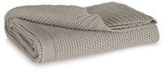 Bay Furniture Gallery - Ashley Furniture - Gayelery Throw (Set of 3) - Throw (3/CS) / Gray - A1001085