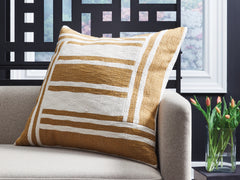 Bay Furniture Gallery - Ashley Furniture - Darrman Pillows - Pillow (4/CS) / Ochre/Ivory - A1001116