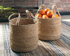 Bay Furniture Gallery - Ashley Furniture - Brayton Basket - Basket Set (Set of 2) / Natural - A2000094