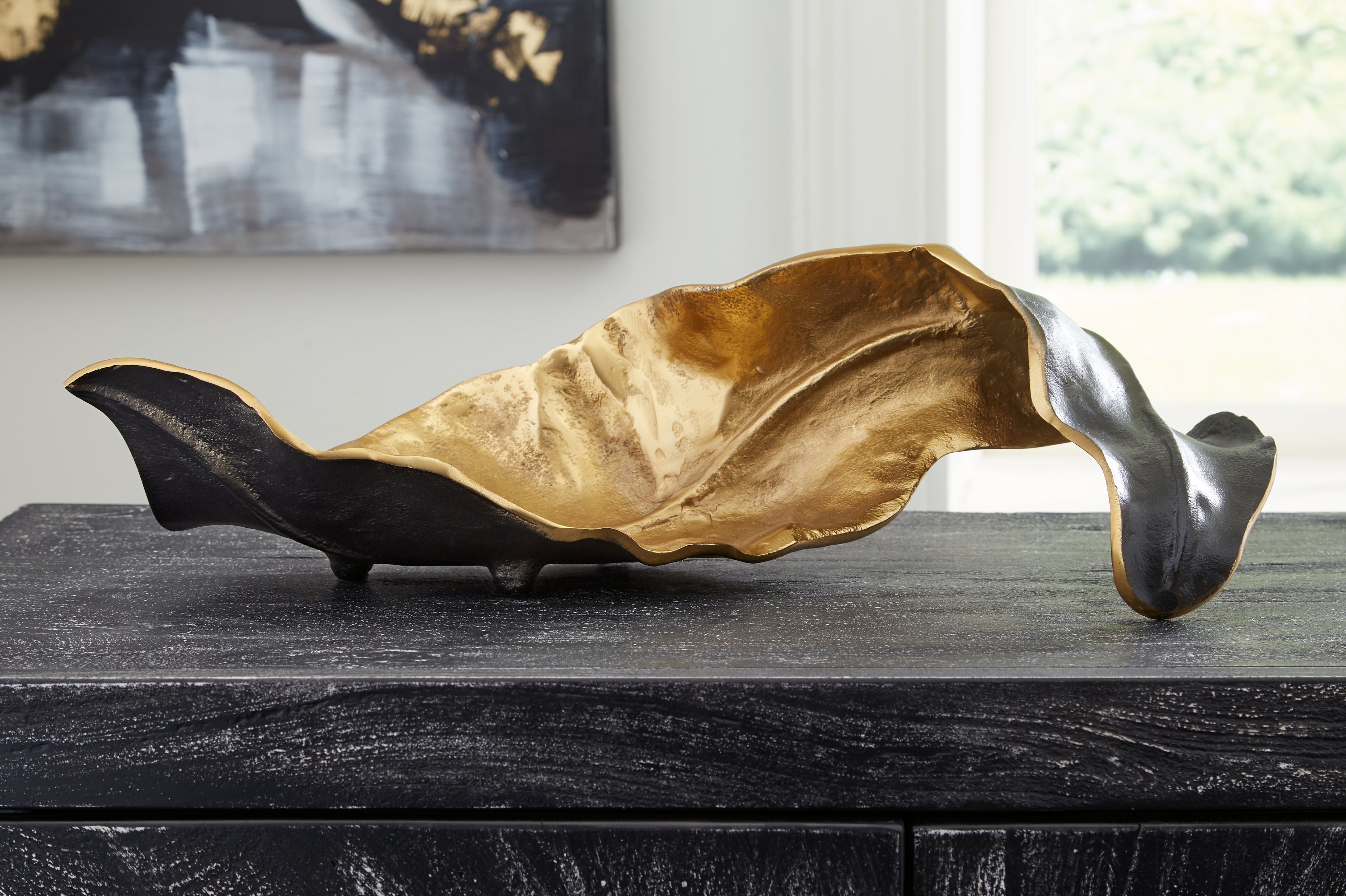 Bay Furniture Gallery - Ashley Furniture - Melinda Sculpture - Sculpture / Black/Gold Finish - A2000416