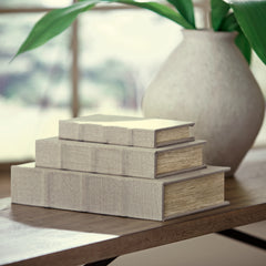 Bay Furniture Gallery - Ashley Furniture - Jolina Box (Set of 3) - Box Set (3/CN) / Linen - A2000486